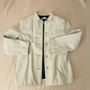 Vintage genuine leather womens jacket by Tauro Cuer sz 4 made in Argentina